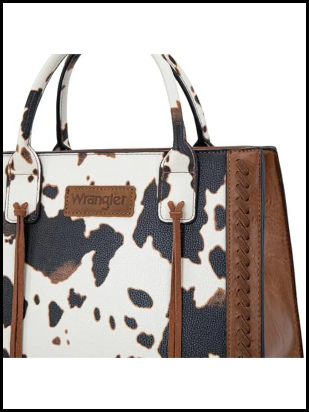 Vegan Leather Satchel Tote Bag with Detachable Strap